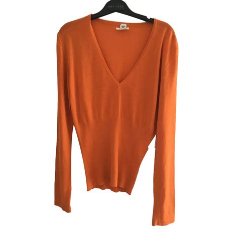 orange hermes sweater|Hermes knitwear for women.